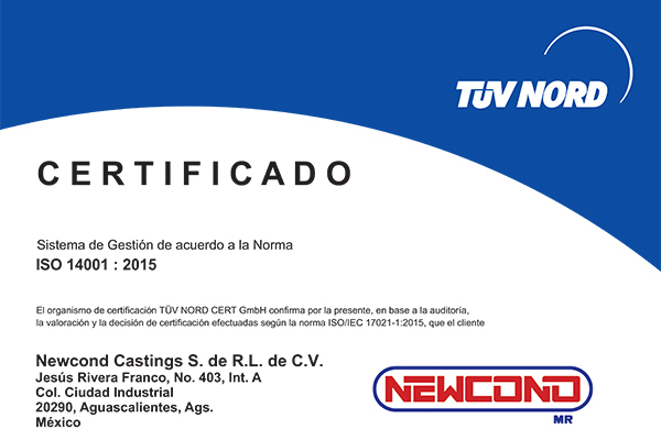 Certificación ISO 14001